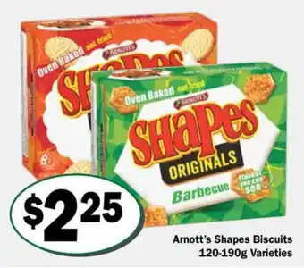 Arnott's Shapes Biscuits Varieties