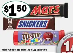 Friendly Grocer Mars Chocolate Bars 35-50g Varieties offer