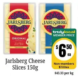 Farmer Jack's Jarlsberg Cheese Slices offer