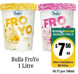 Farmer Jack's Bulla FroYo 1 Litre offer