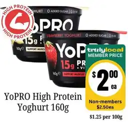 Farmer Jack's YoPRO High Protein Yoghurt offer