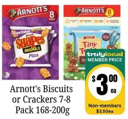 Farmer Jack's Arnott's Biscuits or Crackers offer