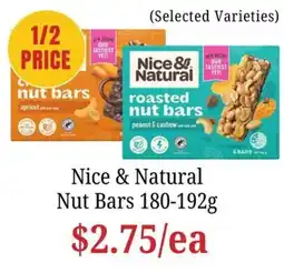 Farmer Jack's Nice & Natural Nut Bars offer