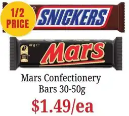 Farmer Jack's Mars Confectionery Bars offer