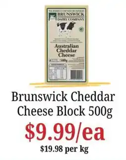 Farmer Jack's Brunswick Cheddar Cheese Block offer