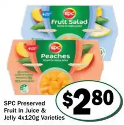 Friendly Grocer SPC Preserved Fruit In Juice & Jelly Varieties offer