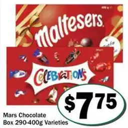 Friendly Grocer Mars Chocolate Box 290-400g Varieties offer