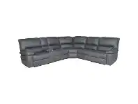 Antigo Fabric Modular Corner Recliner Sofa, 4 Seater, Dark Grey