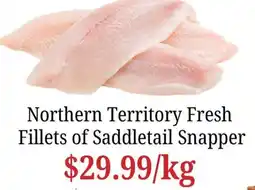 Farmer Jack's Northern Territory Fresh Fillets of Saddletail Snapper offer