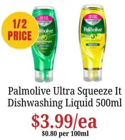Farmer Jack's Palmolive Ultra Squeeze It Dishwashing Liquid offer