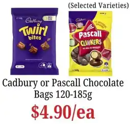 Farmer Jack's Cadbury or Pascall Chocolate offer