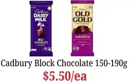 Farmer Jack's Cadbury Block Chocolate offer