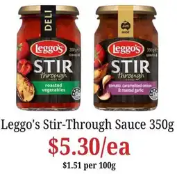 Farmer Jack's Leggo's Stir-Through Sauce offer