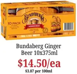Farmer Jack's Bundaberg Ginger Beer offer