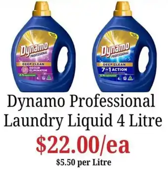 Farmer Jack's Dynamo Professional Laundry Liquid offer