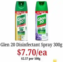 Farmer Jack's Glen 20 Disinfectant Spray offer