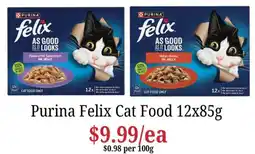 Farmer Jack's Purina Felix Cat Food offer