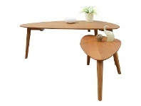 LivingStyles Milan Alder Timber Triangle Coffee Table, 120cm offer