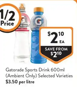 Foodworks Gatorade Sports Drink 600ml offer