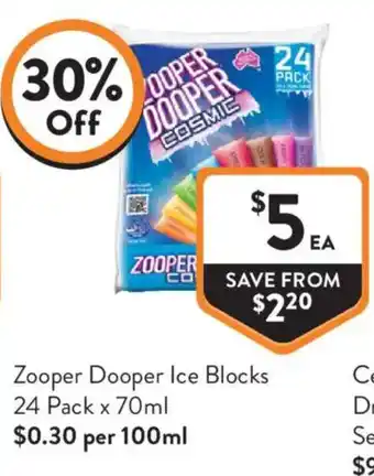 Zooper Dooper Ice Blocks