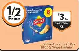 Foodworks Smith's Multipack Chips 8 Pack offer