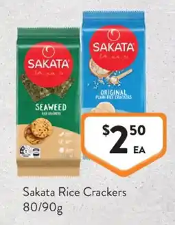 Foodworks Sakata Rice Crackers offer