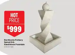 Mitre 10 Northcote Pottery Spiral Orb Sandstone Fountain offer