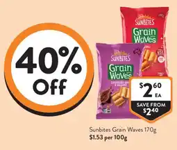 Foodworks Sunbites Grain Waves offer