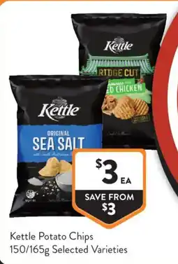 Foodworks Kettle Potato Chips Selected Varieties offer
