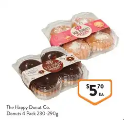 Foodworks The Happy Donut Co. Donuts 4 Pack offer