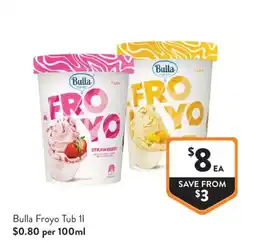 Foodworks Bulla Froyo Tub offer