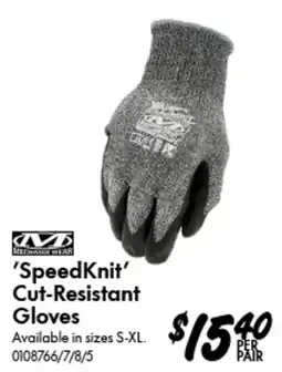 Bunnings Helmar Wear 'SpeedKnit' Cut-Resistant Gloves offer