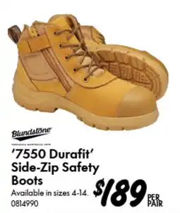 Bunnings Blundstone '7550 Durafit' Side-Zip Safety Boots offer