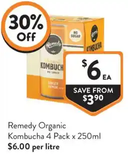 Foodworks Remedy Organic Kombucha offer