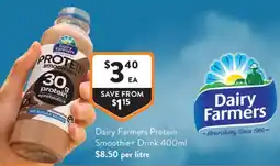Foodworks Dairy Farmers Protein Smoothie+ Drink offer