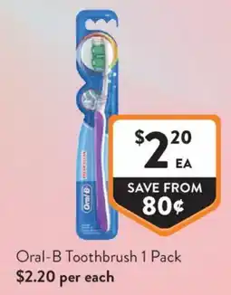 Foodworks Oral-B Toothbrush offer