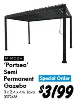 Bunnings Mimosa 'Portsea' Semi Permanent Gazebo offer