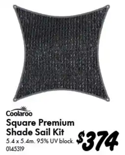 Bunnings Coolaroo Square Premium Shade Sail Kit offer