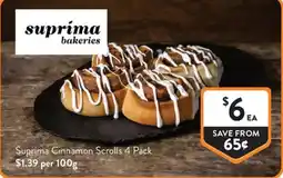 Foodworks Suprima Cinnamon Scrolls offer