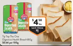 Foodworks Tip Top The One Digestive Health Bread offer