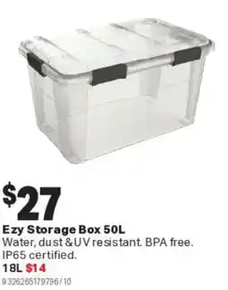 Mitre 10 Ezy Storage Box 50L offer