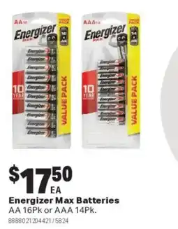 Mitre 10 Energizer Max Batteries offer
