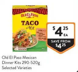 Foodworks Old El Paso Mexican Dinner Kits offer
