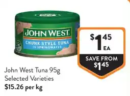 Foodworks John West Tuna offer