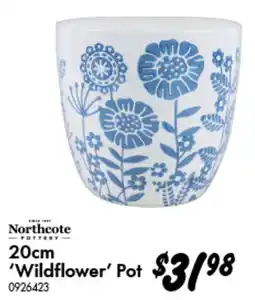 Bunnings Northeote Pottery 'Wildflower' Pot offer