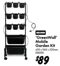 Bunnings Holman 'GreenWall' Mobile Garden Kit offer