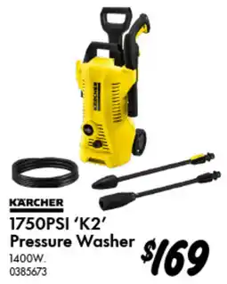 Bunnings Kärcher 1750PSI 'K2' Pressure Washer offer