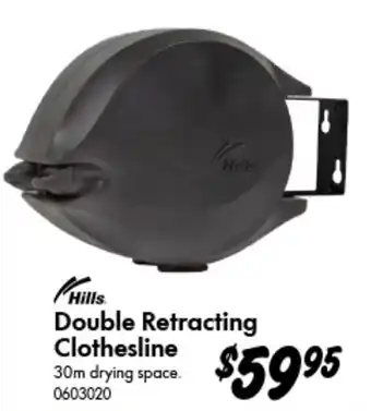 Hills Double Retracting Clothesline