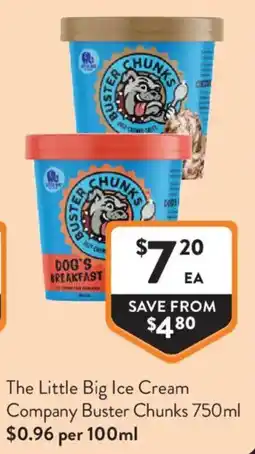 Foodworks The Little Big Ice Cream Company Buster Chunks offer