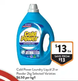 Foodworks Cold Power Laundry Liquid offer